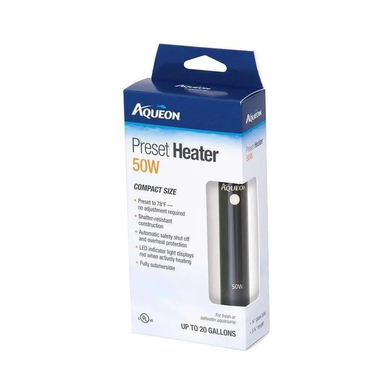 Aqueon Preset Aquarium Heater 50 Watts