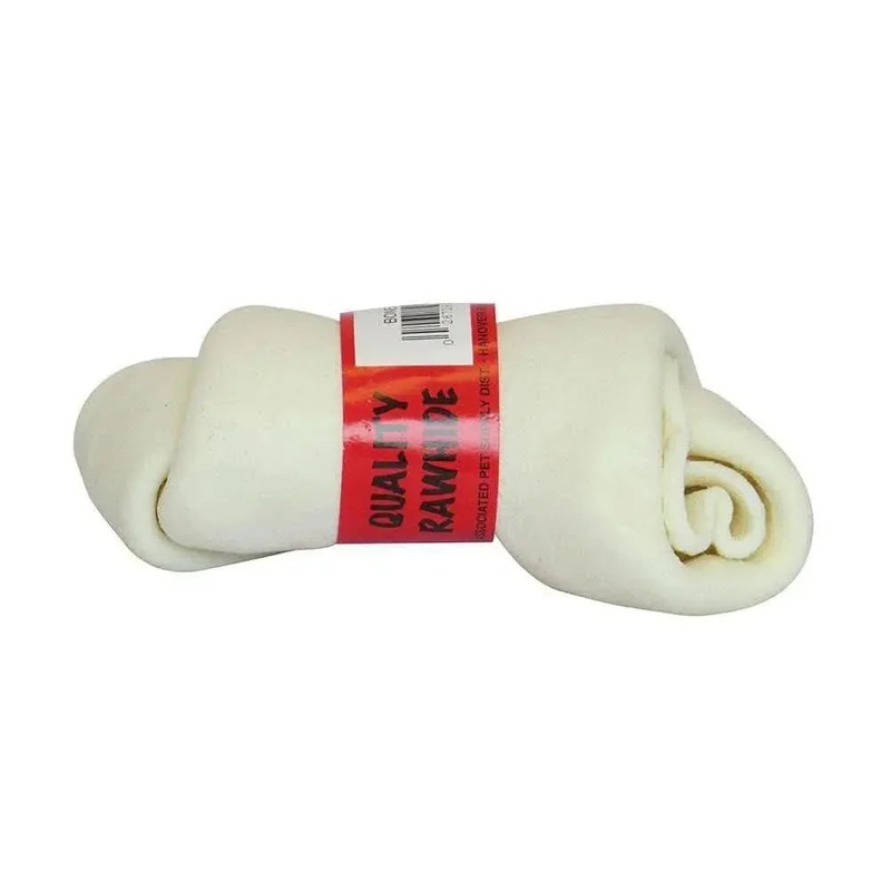 Lennox Natural Premium Rawhide Knotted Bone Dog Treats 60 Count X 4-5″