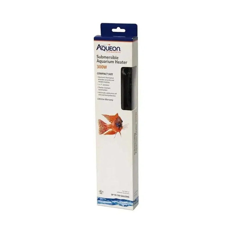 Aqueon Submersible Glass Heater 300 Watt 3.5 X 1.5 X 16.25 Inch
