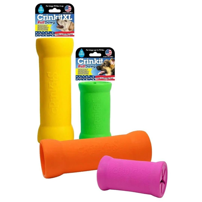 Ruff Dawg Crinkit Rubber & Water-Bottle Tough Dog Toy Small