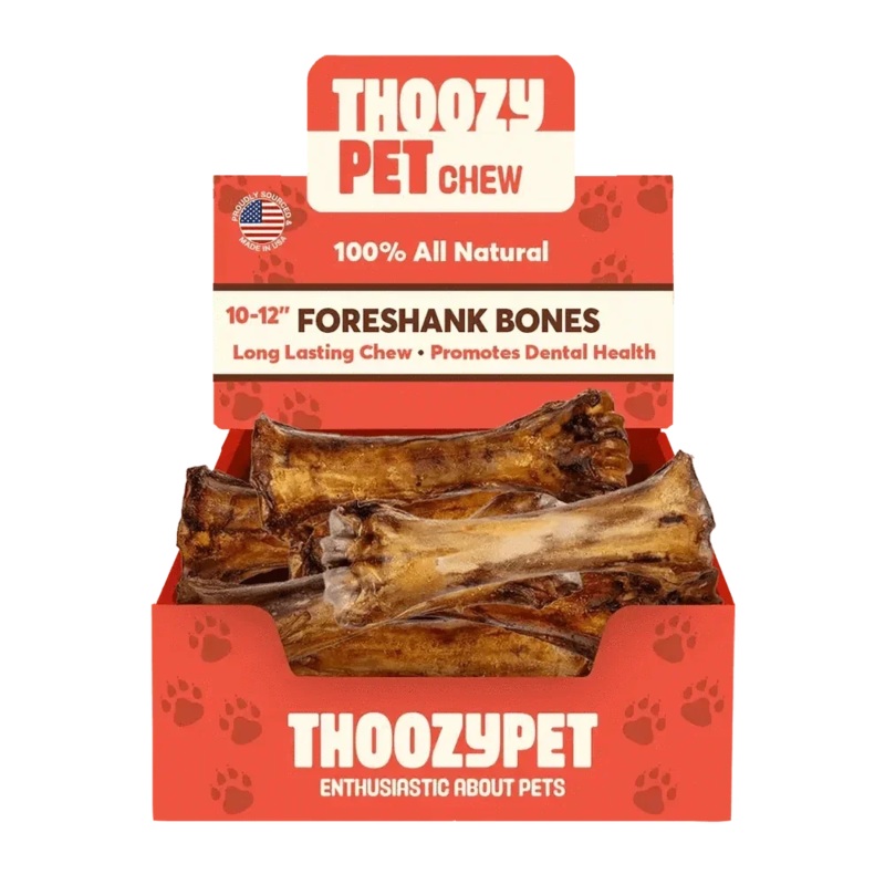 ThoozyPet USA-Sourced Foreshank Bone Dog Chews 10-12″ 12ct