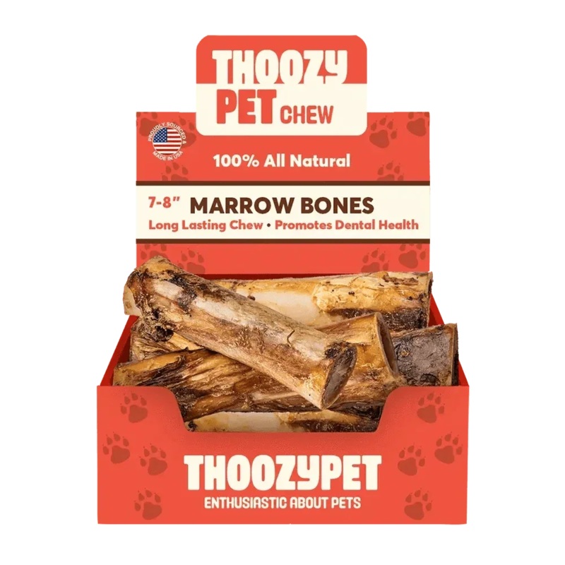 ThoozyPet USA-Sourced Marrow Center Bone Dog Chews 7-8″ 20ct