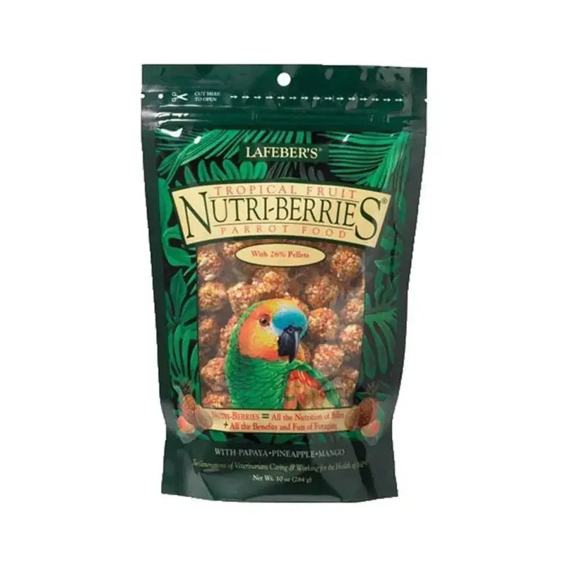 Lafeber’s Tropical Fruit Nutri-Berries for Parrots 10 oz