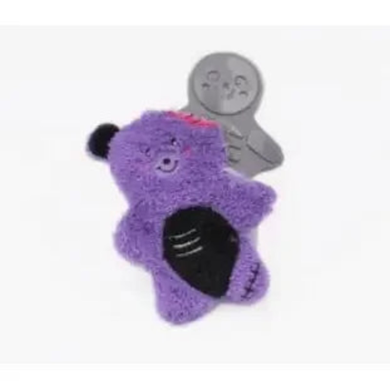 ZippyPaws Halloween Bonez Zombie Bear Dog Toys