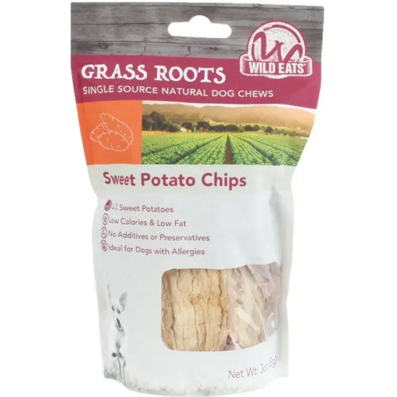 Wild Eats Sweet Potato Chips Dog Treat 3 oz
