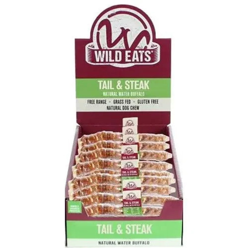 Wild Eats Water Buffalo Tail & Steak Dog Treat 1ea