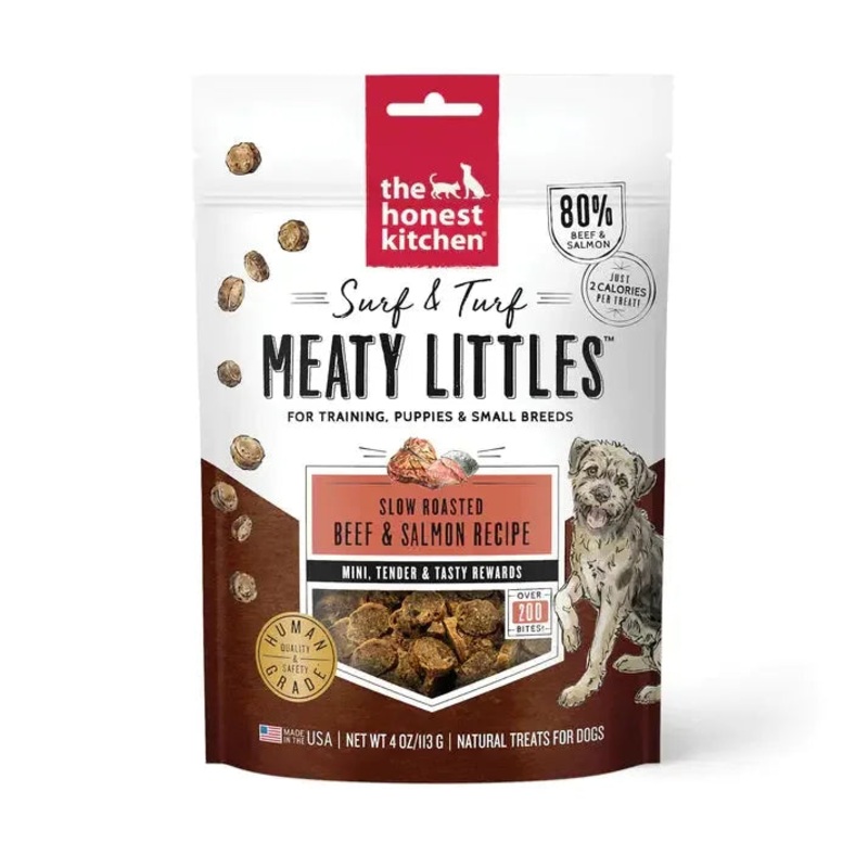 The Honest Kitchen Surf & Turf Meaty Littles Dog Treats TastyTraining Treat Chicken & Salmon