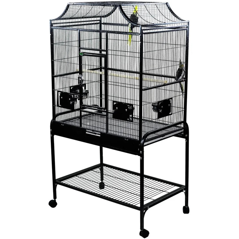 A & E Cages Elegant Style Flight Bird Cage 32In X 21 in Black