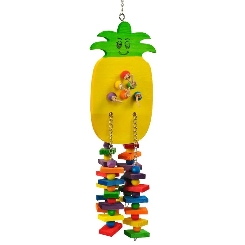 A & E Cages Happy Beaks Pineapple Bird Toy Small