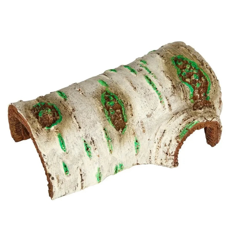 Zilla Rapid Poplar Log Sense Decor Reptile Supply Medium
