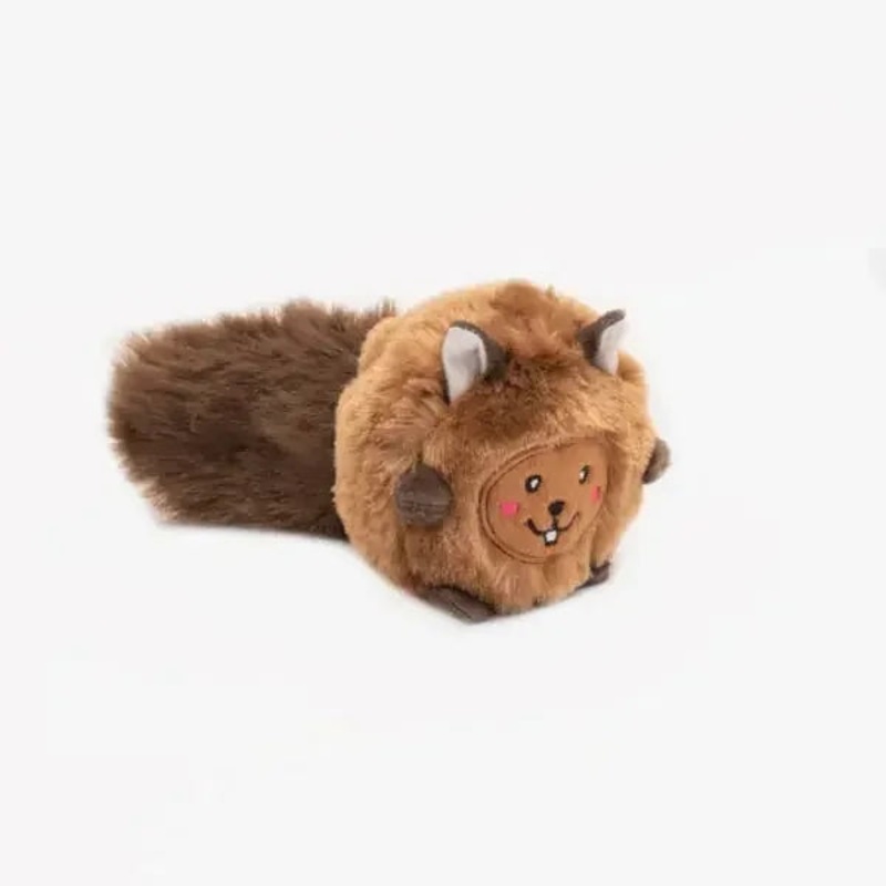 ZippyPaws Bushy Throw Dog Toys Squirrel