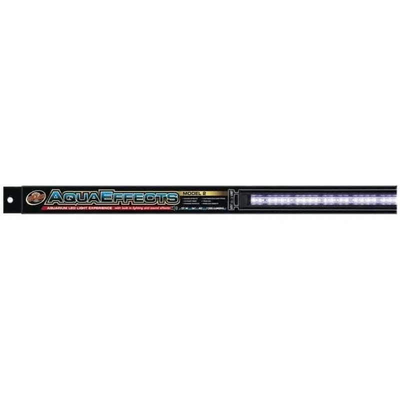 Zoo Med AquaEffects Model 2 LED Light Fixture Black 18 in