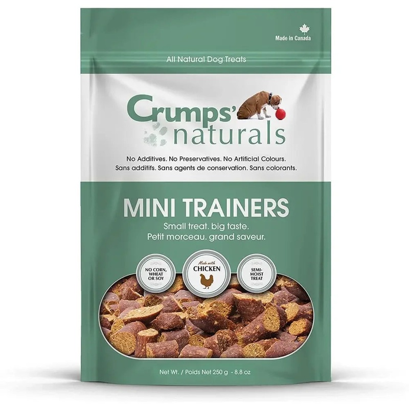 Crumps’ Naturals Mini Trainers Semi-Moist Chicken Dog Treats 4.2oz