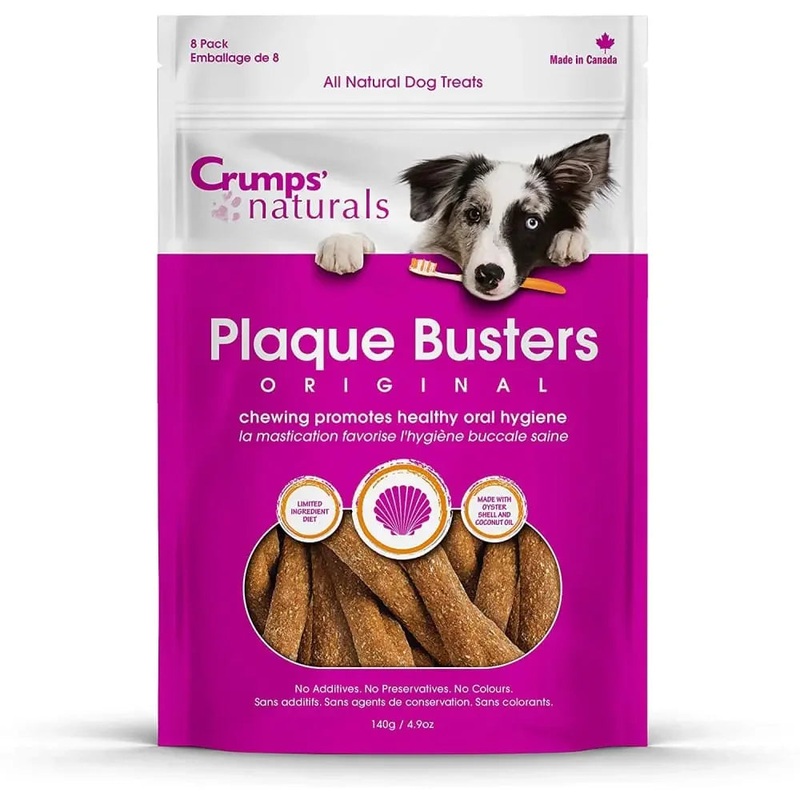 Crumps’ Naturals Original Plaque Busters Dental Dog Treats 50ct