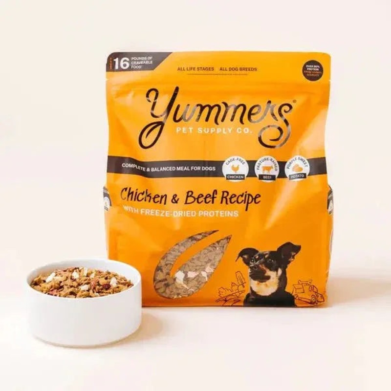 Yummers Chicken & Beef Recipe with Freeze Dried Proteins Dog Food 3 oz