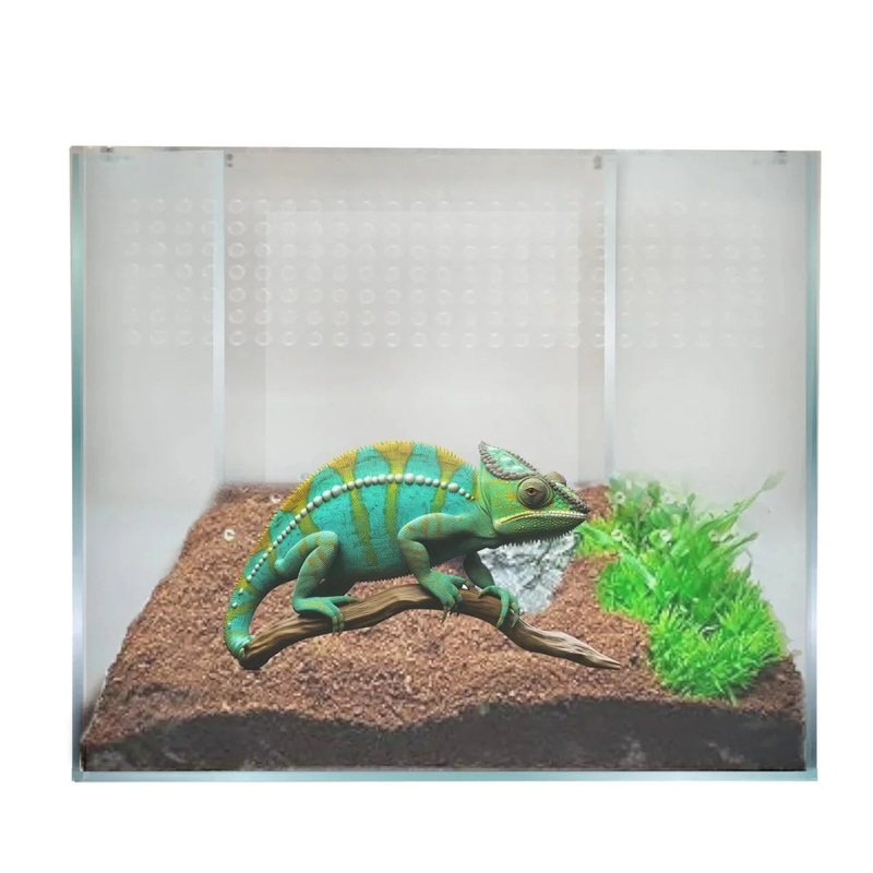 Talis-us Acrylic Reptile Enclosure Terrarium Cage For Lizard Snake Tarantula 9″x 9″x 9″