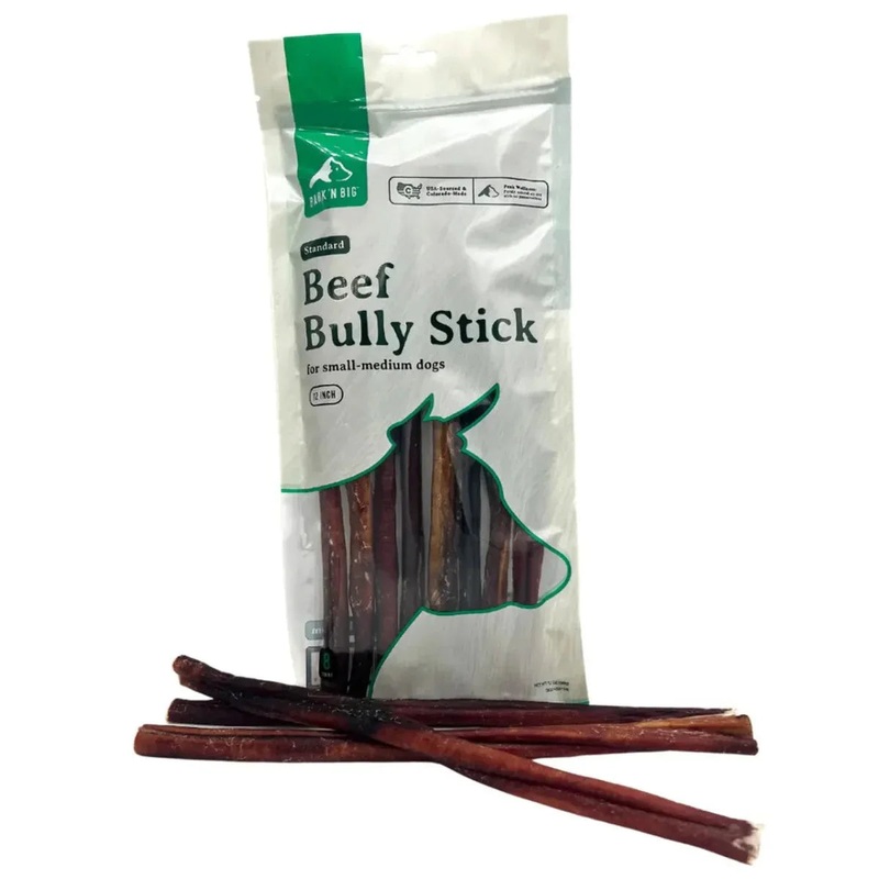 BarkNBig Beef Bully Stick Dog Treats Standard 6″ 12ct