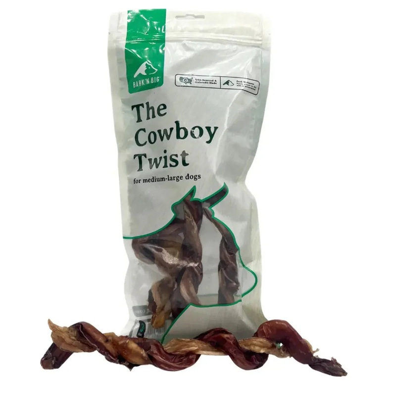 BarkNBig CowBoy Twist Dog Treats 9″ 3ct