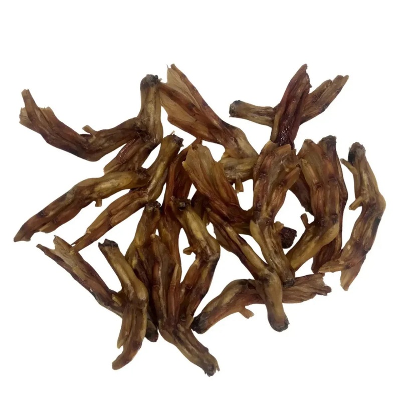 BarkNBig Dehydrated Duck Feet Dog Treats 200ct Bulk