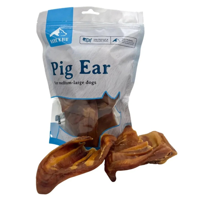 BarkNBig Pig Ears Dog Treats 6ct
