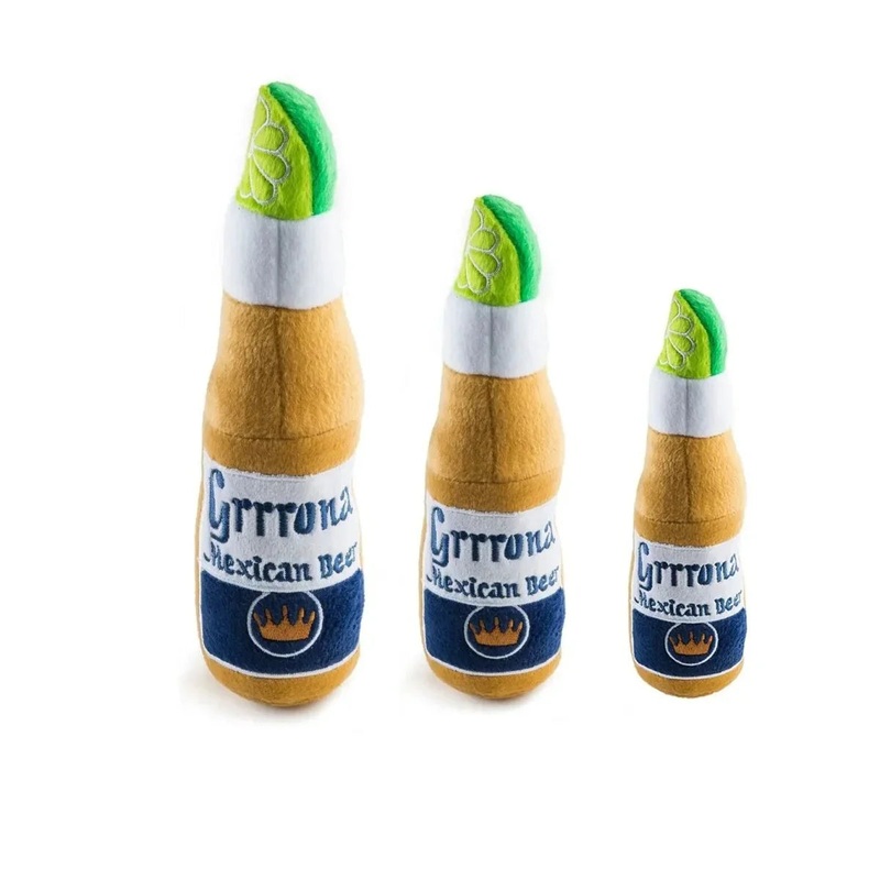 Haute Diggity Dog Grrrona Beer Bottle Plush Dog Toy Small