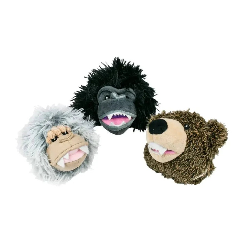 Tall Tails 2-in-1 Fetch Ball Dog Toys Grizzly
