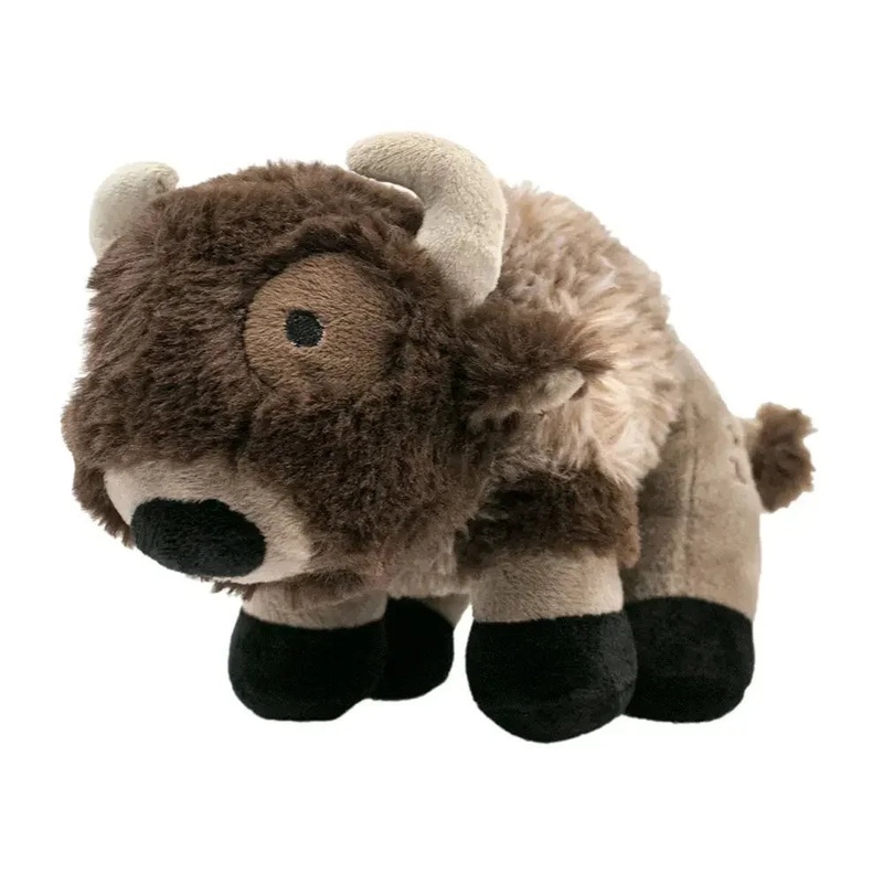 Tall Tails Buffalo With Squeaker Dog Toy 9″