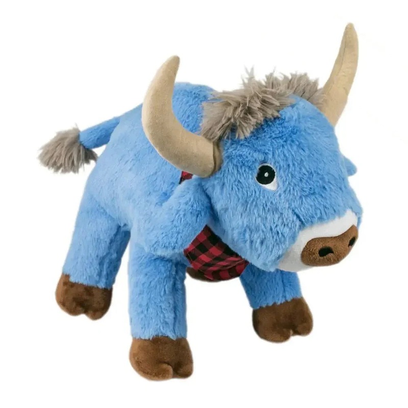 Tall Tails Crunch Blue Ox Dog Toy 10″