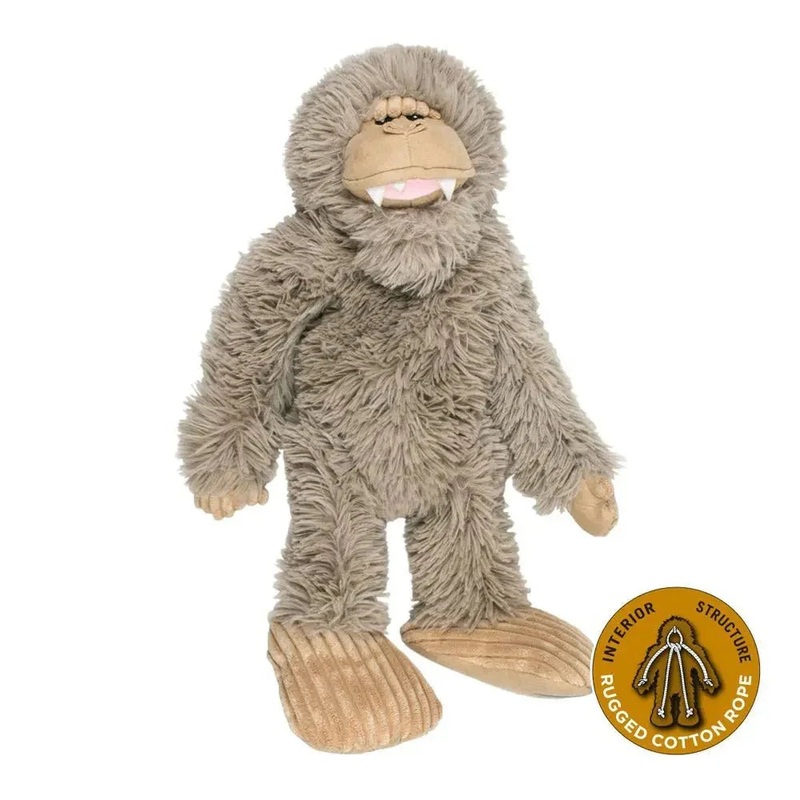 Tall Tails Stuffless Big Foot Dog Toy with Squeaker 20″