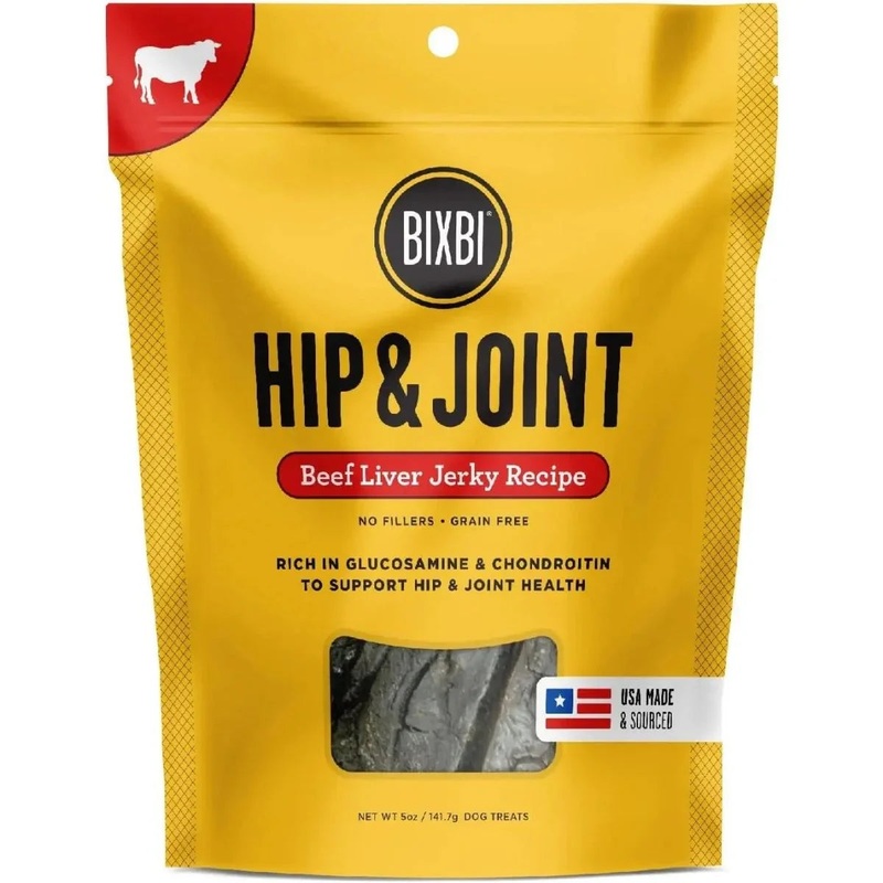 BIXBI Hip & Joint Grain-Free Jerky Dog Treats 4 oz Salmon