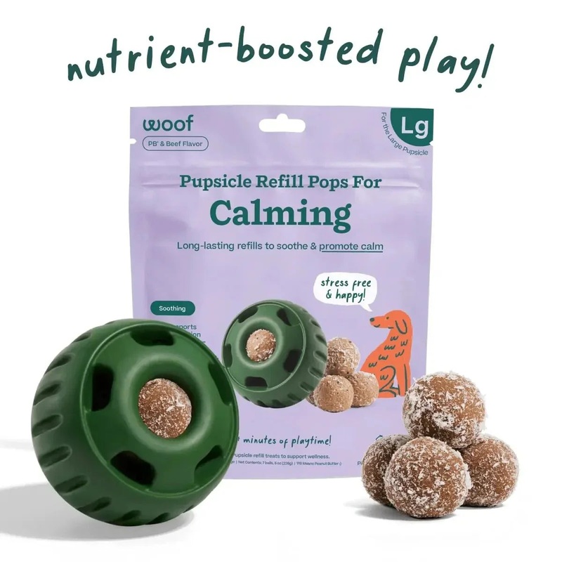 Woof Pet Calming Wellness Pops – Long Lasting Treats for the Pupsicle Small (6.5 oz/10 balls)
