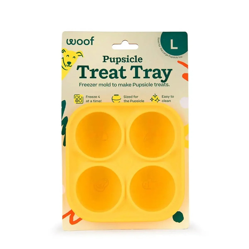 Woof Pet Pupsicle Treat Tray Mold Treat Dispenser Dog Toy Small
