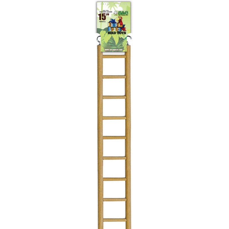 A&E Cage Co Happy Beaks Small Ladder Bird Toy 15in