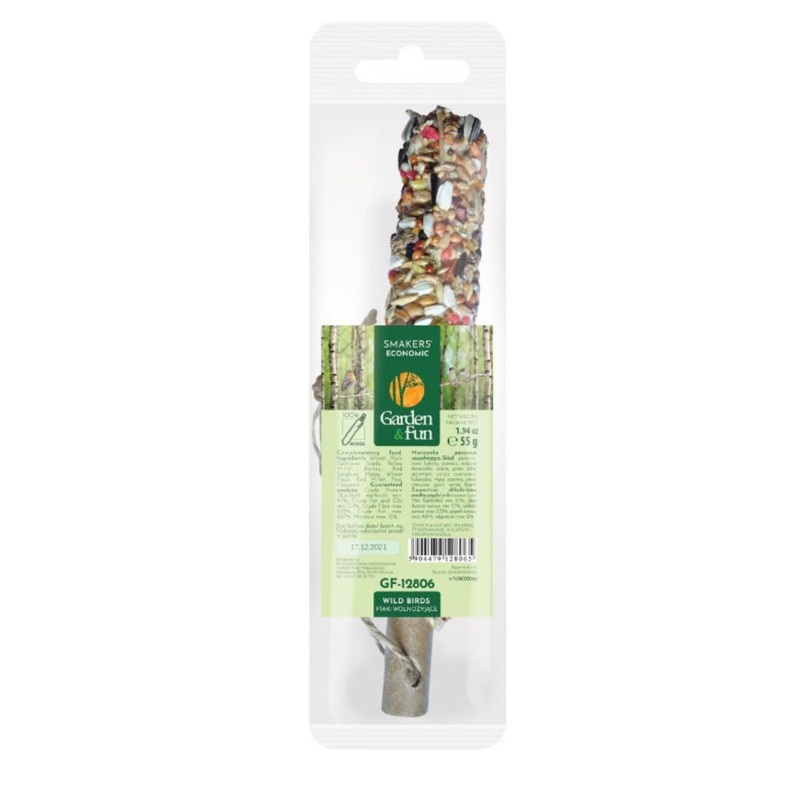 A&E Vitapol 1.94oz Smakers Garden Fun Backyard Food Stick for Wild Birds