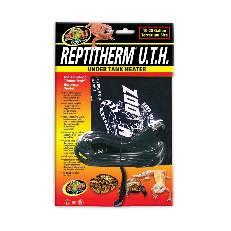 Zoo Med ReptiTherm Under Tank Heater, 10 – 20 Gallon