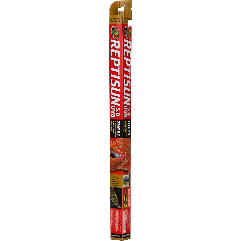 Zoo Med Laboratories Inc-Reptisun 5.0 Fluorescent Uvb T8 Reptile Lamp 18 Inch/15 Watt