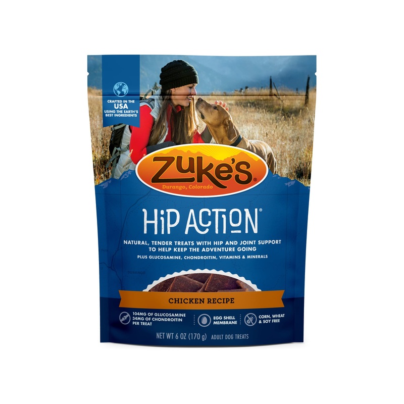 Zuke’s Hip Action Natural Dog Treats, Roasted Chicken Recipe, 6-Ounce Multi-Colored