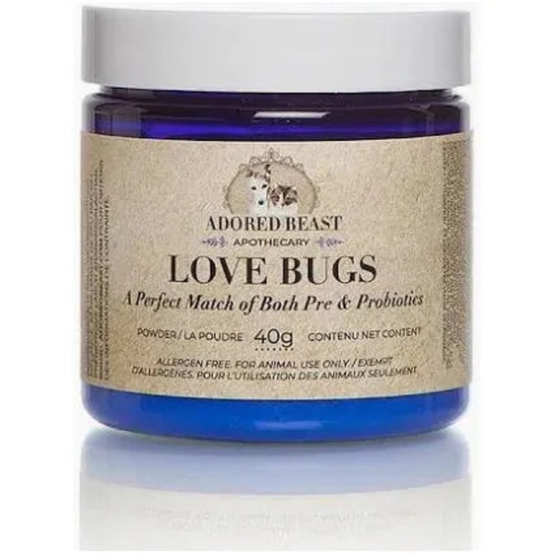 Adored Beast Apothecary Love Bugs  Pre & Probiotics for Cats and Dogs 40 g