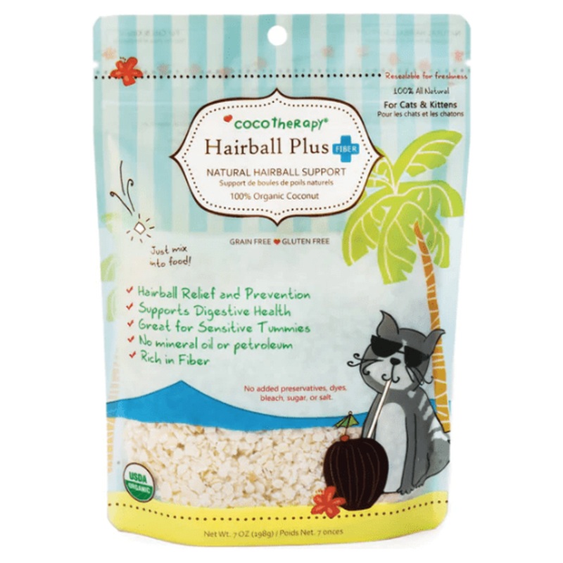 CocoTherapy Hairball Plus Fiber – Natural Hairball Support for Cats & Kittens