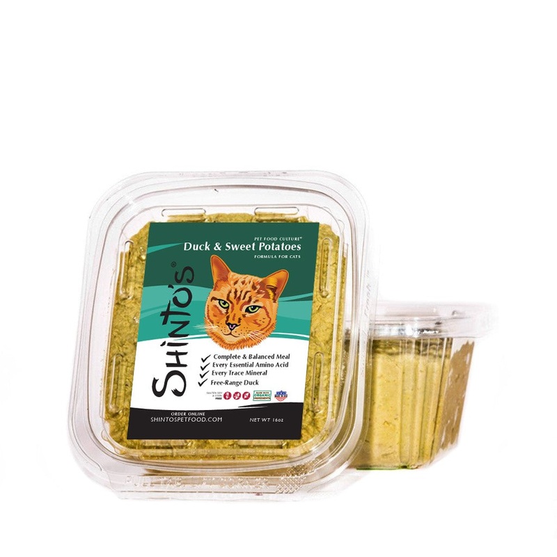 Duck & Sweet Potato Cat Formula – Natural & Grain-Free 16 oz – 1 lb – Small