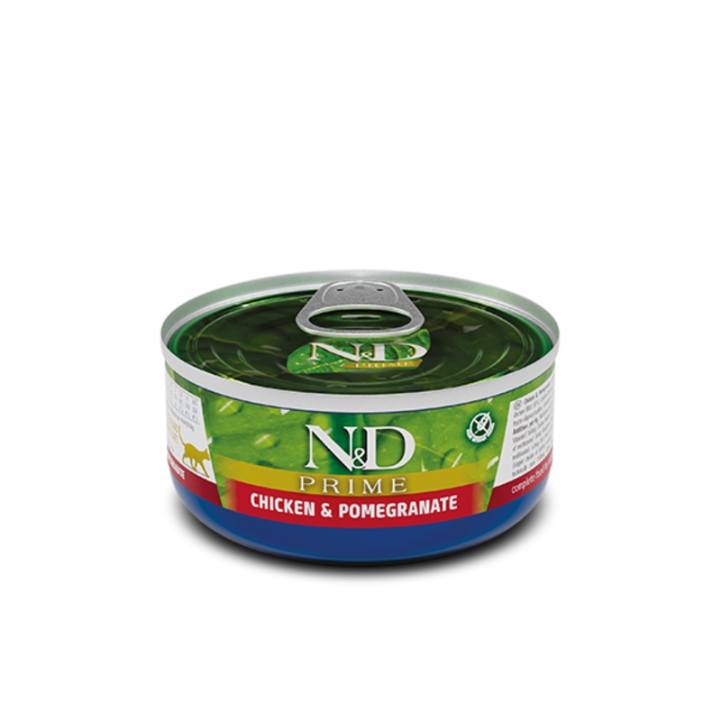 Farmina N&D Prime  Chicken & Pomegranate Recipe  Wet Cat Food – 2.5 oz Can