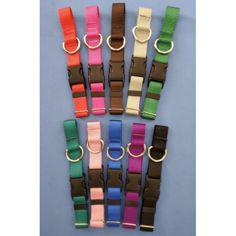 Tribie’s Too Cool Adjustable Dog Collars  Colorful & Durable Pet Collar X-Small Pink