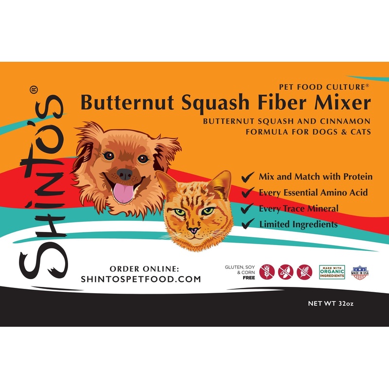 Butternut Squash – Fiber Mixer – for Dogs & Cats 16 oz