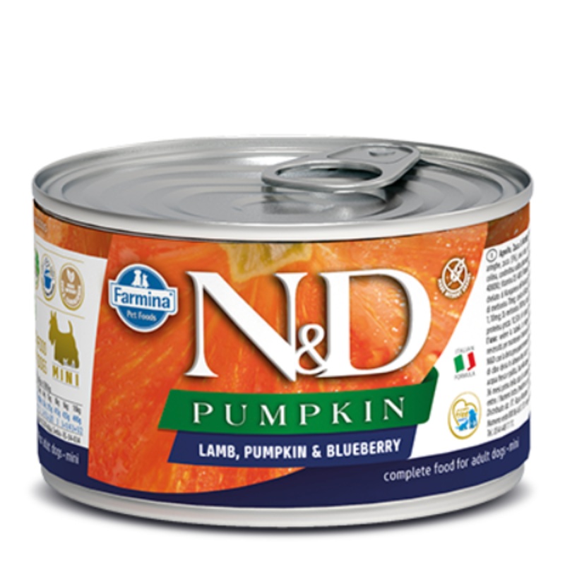 Farmina N&D Pumpkin Lamb & Blueberry Mini Adult Canned Dog Food 4.9 oz