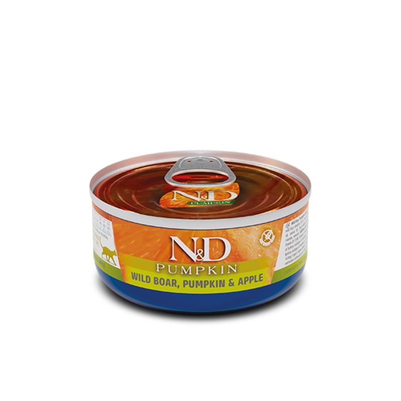 Farmina N&D Pumpkin – Wild Boar, Pumpkin & Apple Recipe for Cats – 2.5oz