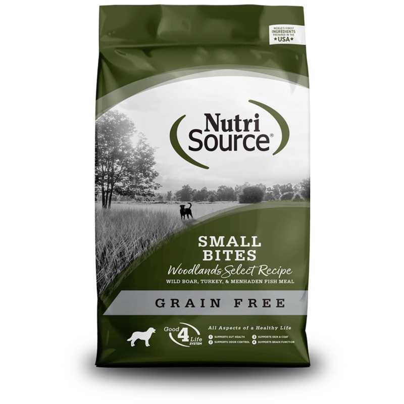 NutriSource Grain-Free Small Bites Woodlands Select Formula Dry Dog Food 4 lb