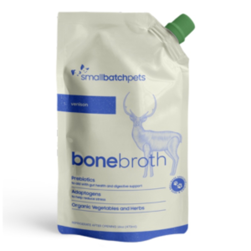 Small Batch Venison Bone Broth Dog & Cat Food Topper, 16 oz