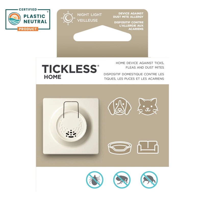 Tickless Ultrasonic Tick and Flea Repellent  Chemical-Free, Odorless Protection for Pets & Home dusk grey