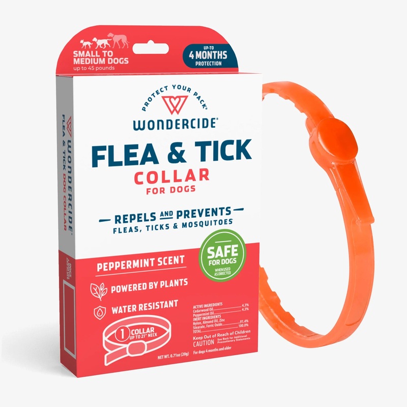 Wondercide Flea & Tick Collar for Dogs  Natural Essential Oils Protection for Small to Medium Dogs | Repels Fleas, Ticks & Mosquitoes