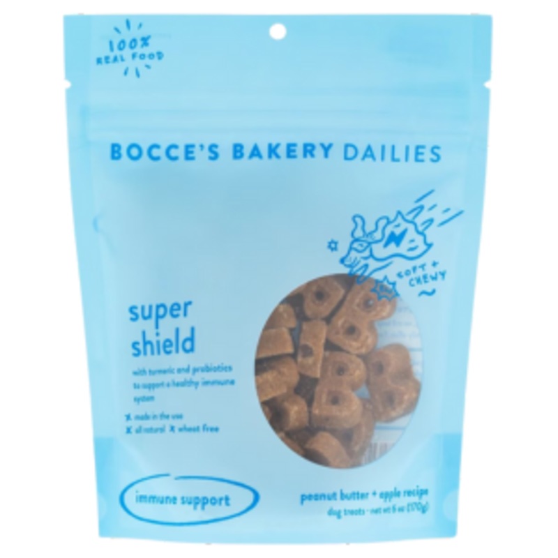 Bocce’s Bakery Dailies Super Shield Peanut Butter & Apple Soft & Chewy Treats for Dogs